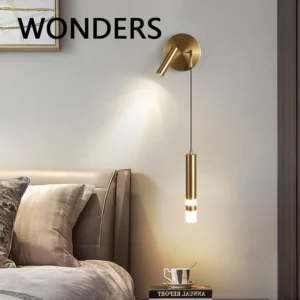 LED Wand Lampe Nordic Doppel Kopf Einstellbare Wand Lichter Kreative Schlafzimmer Nacht Lesen Lampen Innen Acryl Wohnkultur Wandlampen