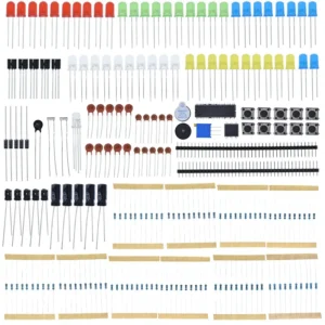 TZT 1/3PCS New Electronics Components Basic Starter Kit for Arduino UNO MEGA2560 Raspberry Pi with LED Buzzer Capacitor Resistor