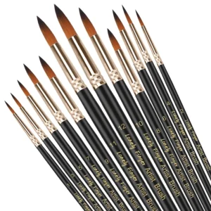 12/24/48 stücke Pinsel Set Professionelle Pinsel Runde Spitz Spitze Nylon Acryl Pinsel Für Acryl Aquarell Ölgemälde