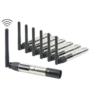 DMX512 Kabelloser Controller-Empfänger-Sender 2,4G ISM Dif Kommunikationsreichweite 300m für Bühnen-, DJ-, Disco- und Bar-Beleuchtung