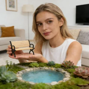 Miniaturbank für Puppen, Puppenhaus, Landschaftsgestaltung, Dekoration, Möbel, 1:12, Mini-Gartenbank, Spielzeug für Kinder, Jungen, Schüler, Teenager