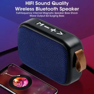 Neuer kabelloser Lautsprecher für den Außenbereich, tragbarer Subwoofer, Mini-Lautsprecher für Zuhause, Stoffkartenlautsprecher
