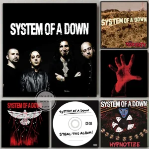 System eines Daunen einsamen Tages/Zucker/Toxizität Musik Cover Serie Kunst Poster Leinwand Malerei Wanddrucke Bild für Zimmer Wohnkultur
