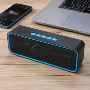 Bluetooth Lautsprecher Tragbar Kabellos,10W Dual Treiber Stereo Bass,TWS FM TF USB AUX Freisprechen,BT 5.0 10H Outdoor Party