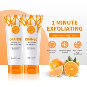 Orangefarbenes Peeling-Gel, Entferner abgestorbener Flecken, Aufhellung der Peeling, 50 g, sanfte Reparatur, Peeling, Aufhellung, feuchtigkeitsspendende Feuchtigkeitscreme, koreanische Hautpflege