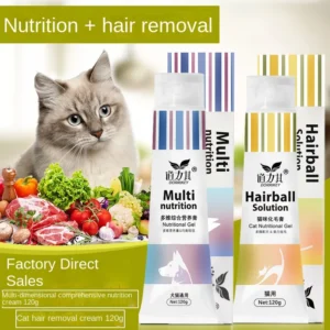 Pet ernährung creme katze haar creme 120g hairball entfernung baby katze pflege magen-darm erbrechen hairball lysin probiotika