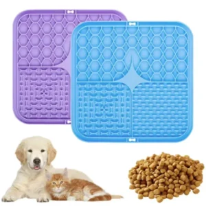 Pet Lick Silikon Matte Hunde Haustier Slow Food Platte für Hund Baden Ablenkung Silikon Hund Sauger Futter Training Hund Feeder Liefert