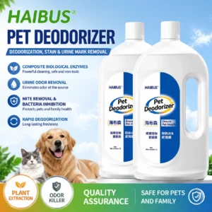 Haustier-Deodorant für Katzen und Hunde, biologisches Haushaltsenzym zur Entfernung von Katzenurin, Hundeurin, Katzenstreu, Haustier-Deodorant und Geruchsentferner.