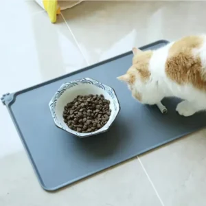 Silicone Pet Food Mat Waterproof Non-Slip Cat Dog Feeding Bowl Pad Easy Clean Pet Accessories