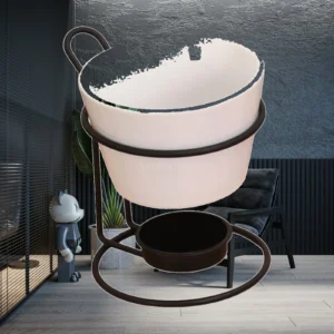 Fondue-Set mit Ständer, Fondue-Maschine, Schmelztopf für Käsefondue, Küchengerät für Partys, Geburtstage, Tapas und Snacks