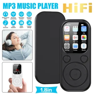MP3 Player Bluetooth 5.4 Portable Video Music Player Sports Mini MP3 Walkman with Screen Support FM Radio Recording E-Book New