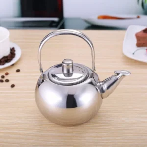 Edelstahl Wasserkocher Teekanne mit Teesieb Filter Kaffee Wasserkocher Kochgeschirr Tee Kaffee Werkzeuge