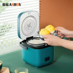 Mini-Reiskocher, automatische Haushaltsküche, elektrische Kochmaschine, 1–2 Personen, Speisenwärmer, Dampfgarer, 1,2 l, kleiner Reiskocher