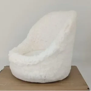 Newborn Photography Props Posing Mini Sofa White Round Design Studio Auxiliary Accessories & Baby Furniture Posing Sofa Shoots