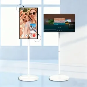 32 Zoll drehbarer Touchscreen, tragbarer Ständer, interaktiver Android Smart TV, mobiler LCD-Monitor für Home-Office-Gaming-Display