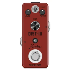 Rowin Gitarrenpedal Distortion RAT Effekte Classic Smooth Vintage Turbo DIST Sound DV 9V Mini Pedais True Bypass LEF301C