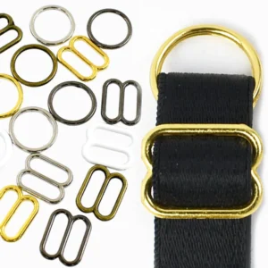 50Sets 6-20mm Metallschnallen für Unterwäsche BH-Träger O-Ring-Schnalle Kleidungsstück Tri-Glide Slider Teller Verschluss Hardware-Zubehör