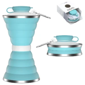 500 ml Silikon Wasser Flasche Tasse Faltbare Auslaufsicher Tragbare Sport Reise Wasser Flaschen Für Outdoor Reise Gym Wandern Wiederverwendbare
