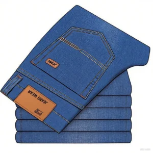 2025, Herrenmode, Business-Jeans, klassischer Stil, lässig, elastisch, Slim-Fit-Jeans, Herren-Jeanshose, Schwarz, Blau