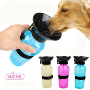 500 ml Outdoor Tragbare Haustier Hund Wasser Flasche Extrusion Große Hund Reise Wasser Tasse Trinkwasser Feeder Schüssel für Hund katze