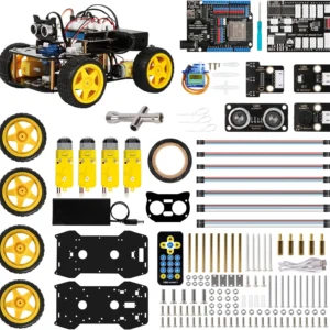 ACEBOTT Robotik-Set für Kinder Intelligentes Roboter-Auto-Kit Kompatibel mit Arduino & Scratch STEM-Spielzeug Coding-Roboter-Set mit App-Steuerung