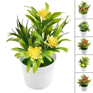 Künstliche Blumen Blumentopf Simulieren Gefälschte Kunststoff Blumen Home Office Decor Geschenk Desktop Bonsai Hochzeit Party Balkon Ornamente