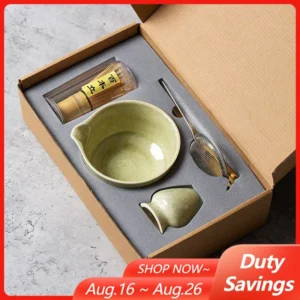 Japanisches Matcha-Zeremonie-Set 4/5/6/7-teilig: Keramik-Chawan-Schale, Bambusbesen und Teelöffel – Matcha-Werkzeug-Kit für Teeliebhaber