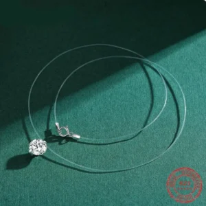 Damen-Halskette mit 0,5–2 Karat D-Farbzertifizierung, Moissanit-Halskette, funkelnder Labordiamant, Anhänger aus 925er Sterlingsilber, Großhandel mit Schmuck