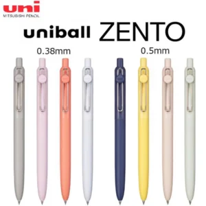 1+3 Nachfüllpack Japan UNI Gelstift mit kleinem, dickem Kern 0,38 mm, glatt, schnelltrocknend, UMN-SF-38 Upgrade UniBall One Schwarz, Schulbedarf