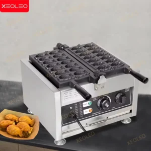 XEOLEO Taiyaki Maker 1400W Fischförmige Waffelmaschine 12PCS/14PCS Taiyaki Waffeleisen Antihaftbeschichtung Elektrisch/GAS