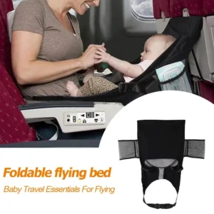 Reise Flugzeug Bett Für Baby Pedale Bett Kinder Flugzeug Sitz Extender mit Seitentasche Tragbare Fußstütze Hängematte Auto Schlaf Krippe