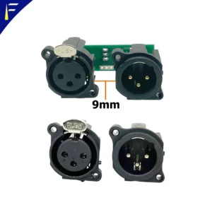 Zubehör für Bühnenstrahlbeleuchtungsgeräte, dreikernige XLR-Buchse mit Signalplatine/XLR-Buchse mit der Leiterplatte