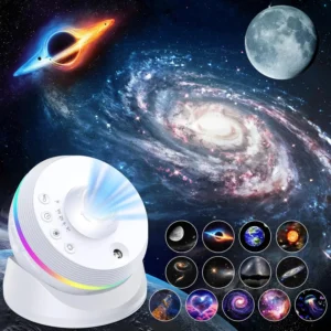LED-Nachtlicht Galaxie-Sternprojektor 4K HD 13 IN 1 Planetarium-Projektor 360 °   Drehbare Dekoration für Schlafzimmer, Geschenk für Kinder
