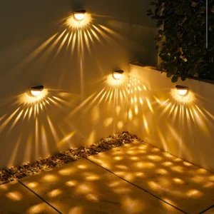 Solar-LED-Leuchte für Außenbereich, Solar-Wandlampe, Gartendekoration, Wasserdichte Sonnenlichtlampe für Garten, Straße, Landschaft, Balkon-Dekorationsbeleuchtung