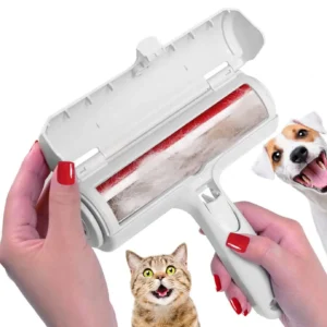 Tierhaarentfernungsrolle – Entferner für Hunde und Katzen mit selbstreinigender Basis – Effizientes Tierhaarentfernungsgerät – perfekt für Möbel