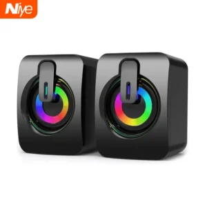 Computer Lautsprecher PC Sound box Hifi Stereo Mikrofon USB verdrahtet Caixa de Som mit LED-Licht für Desktop-Computer