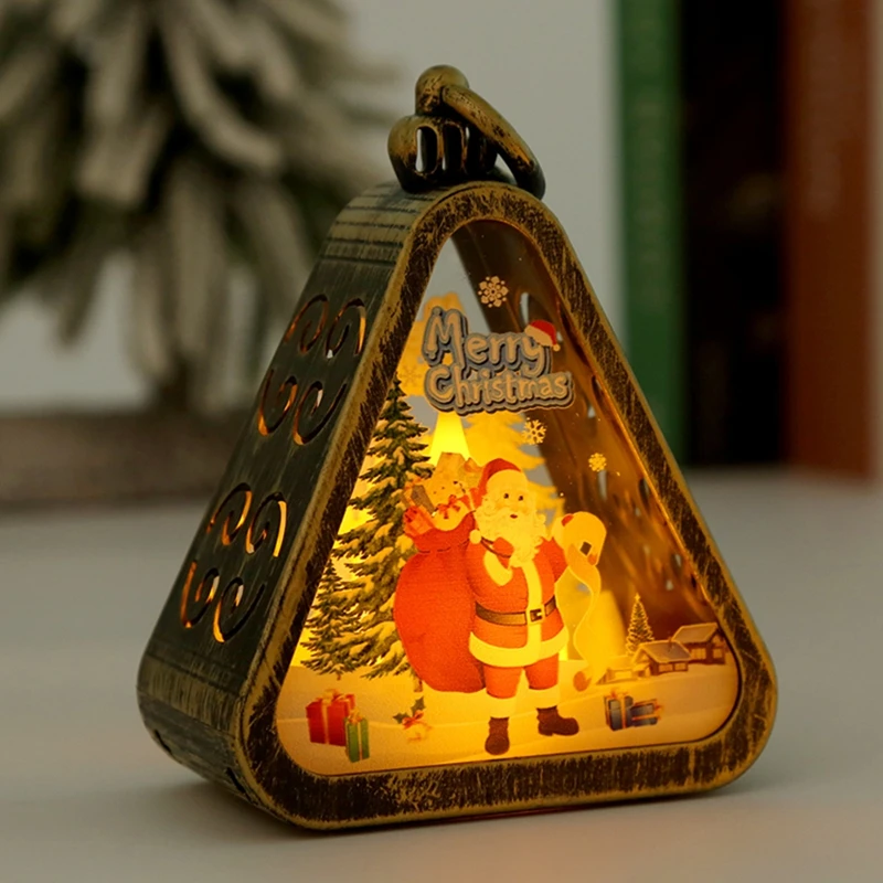 Mini Weihnachten Led Dreieck Laterne Santa Claus Schneemann Festival Lampe Indoor Tisch Ornamente Party Szene Requisiten Hause Dekoration Mini Weihnachten Led Dreieck Laterne Santa Claus Schneemann Festival Lampe Indoor Tisch Ornamente Party Szene Requisiten Hause Dekoration – Bild 8