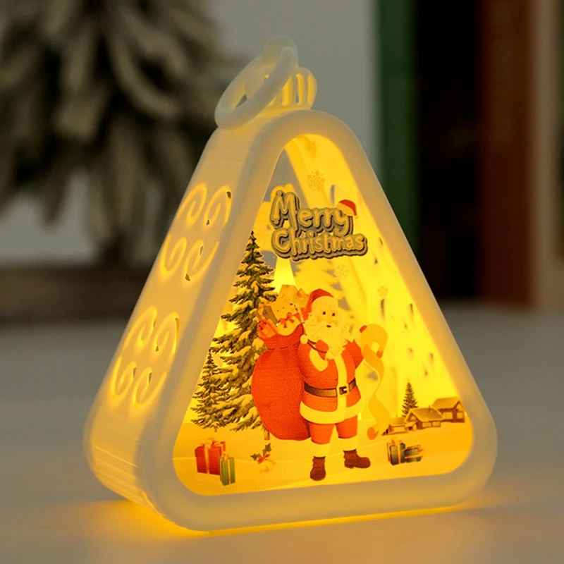 Mini Weihnachten Led Dreieck Laterne Santa Claus Schneemann Festival Lampe Indoor Tisch Ornamente Party Szene Requisiten Hause Dekoration Mini Weihnachten Led Dreieck Laterne Santa Claus Schneemann Festival Lampe Indoor Tisch Ornamente Party Szene Requisiten Hause Dekoration – Bild 11