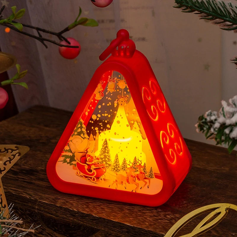 Mini Weihnachten Led Dreieck Laterne Santa Claus Schneemann Festival Lampe Indoor Tisch Ornamente Party Szene Requisiten Hause Dekoration Mini Weihnachten Led Dreieck Laterne Santa Claus Schneemann Festival Lampe Indoor Tisch Ornamente Party Szene Requisiten Hause Dekoration – Bild 17