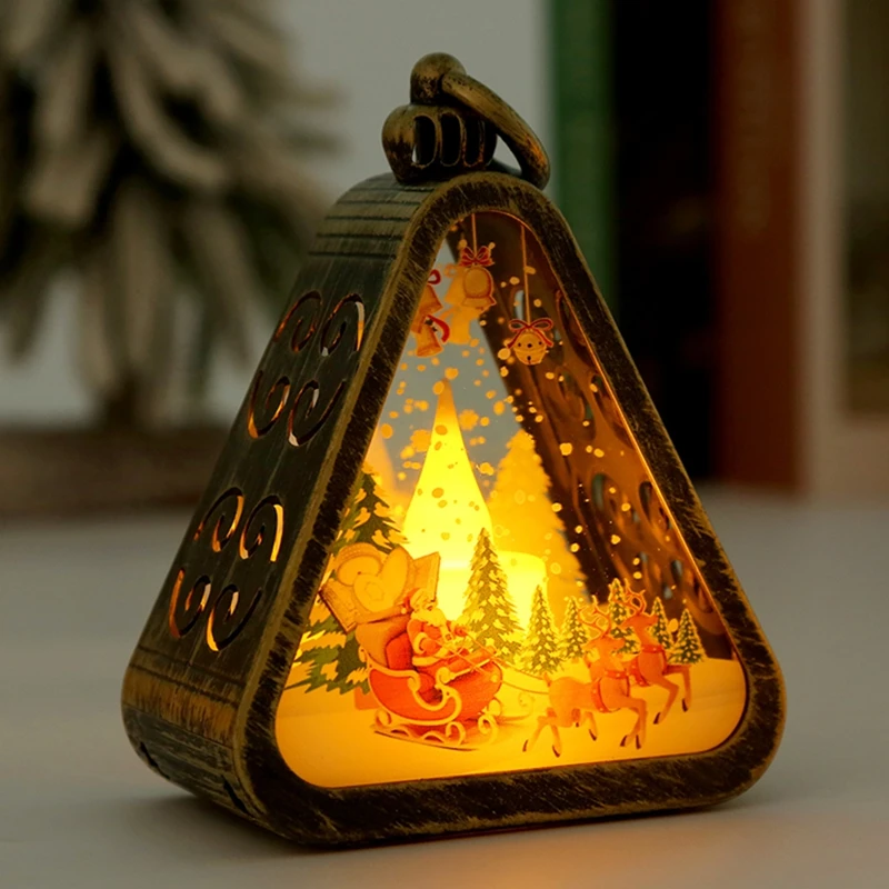 Mini Weihnachten Led Dreieck Laterne Santa Claus Schneemann Festival Lampe Indoor Tisch Ornamente Party Szene Requisiten Hause Dekoration Mini Weihnachten Led Dreieck Laterne Santa Claus Schneemann Festival Lampe Indoor Tisch Ornamente Party Szene Requisiten Hause Dekoration – Bild 10