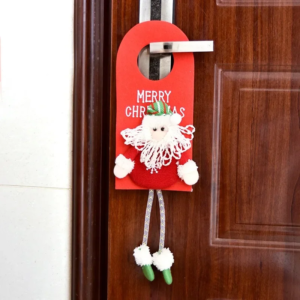 Neue Weihnachten Stoff Tür hängen Banner langes Bein Santa Claus Schneemann Elch Puppe Weihnachten Einkaufs zentrum Fenster Dekor frohe Weihnachten Ornamente