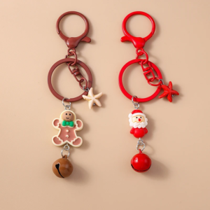 Niedlicher Weihnachts-Weihnachtsmann-Schlüsselanhänger, Lebkuchenmann-Schlüsselanhänger, Anhänger für Frauen und Mädchen, Handtasche, Dekor, DIY, Weihnachten, Schmuck, Geschenke