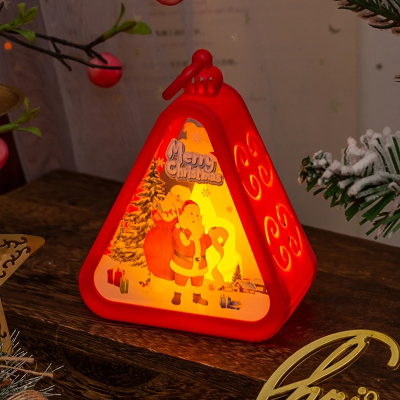 Mini Weihnachten Led Dreieck Laterne Santa Claus Schneemann Festival Lampe Indoor Tisch Ornamente Party Szene Requisiten Hause Dekoration Mini Weihnachten Led Dreieck Laterne Santa Claus Schneemann Festival Lampe Indoor Tisch Ornamente Party Szene Requisiten Hause Dekoration – Bild 15