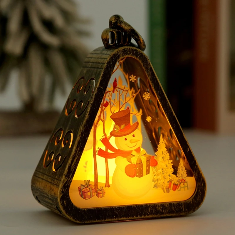 Mini Weihnachten Led Dreieck Laterne Santa Claus Schneemann Festival Lampe Indoor Tisch Ornamente Party Szene Requisiten Hause Dekoration Mini Weihnachten Led Dreieck Laterne Santa Claus Schneemann Festival Lampe Indoor Tisch Ornamente Party Szene Requisiten Hause Dekoration – Bild 9