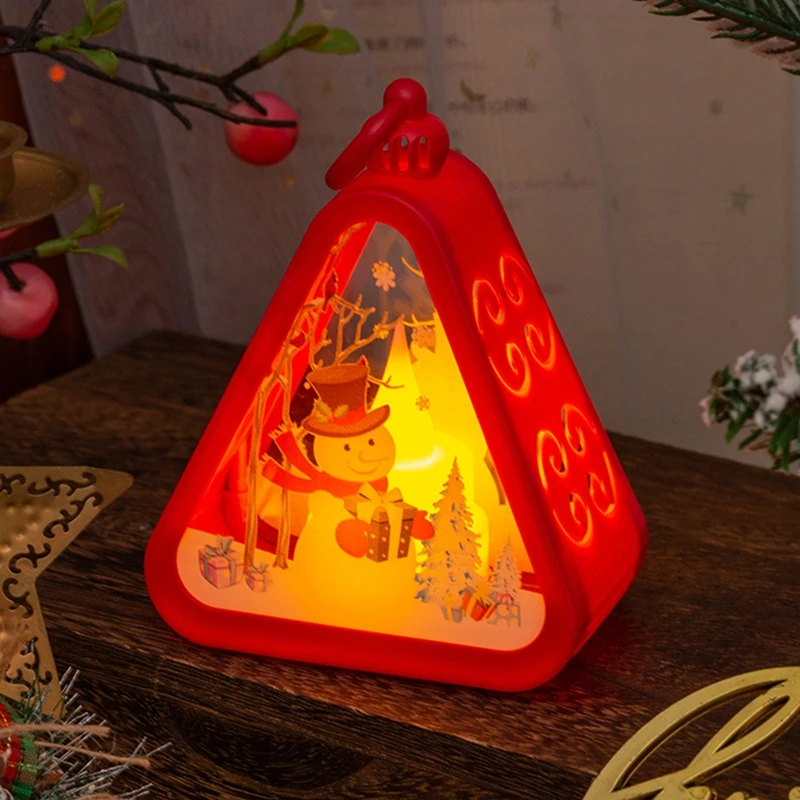 Mini Weihnachten Led Dreieck Laterne Santa Claus Schneemann Festival Lampe Indoor Tisch Ornamente Party Szene Requisiten Hause Dekoration Mini Weihnachten Led Dreieck Laterne Santa Claus Schneemann Festival Lampe Indoor Tisch Ornamente Party Szene Requisiten Hause Dekoration – Bild 16