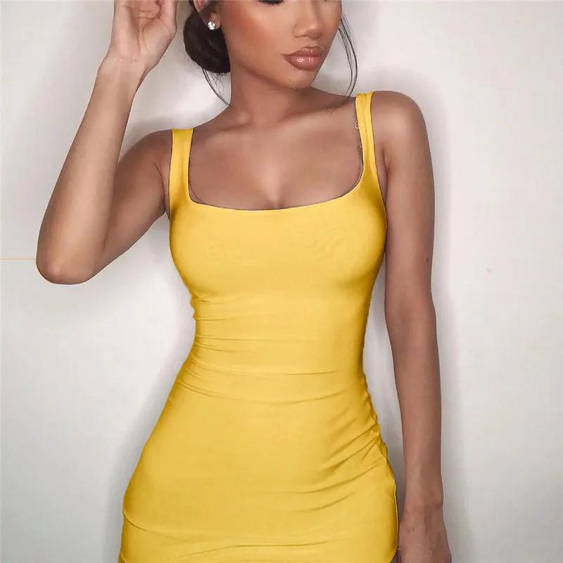 Mode Frauen Sexy Bodycon Kleid Dünne Beiläufige Club Party Kleider Sommerkleid Sexy Büro Dame Elegante Casual Mini Vestidos De Mujer Mode Frauen Sexy Bodycon Kleid Dünne Beiläufige Club Party Kleider Sommerkleid Sexy Büro Dame Elegante Casual Mini Vestidos De Mujer – Bild 3