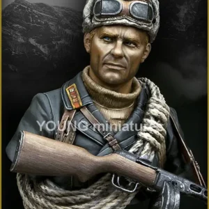 Sowjetische Soldaten aus dem Zweiten Weltkrieg Sammlerstück Unmontierte Skulptur für Hobbyisten