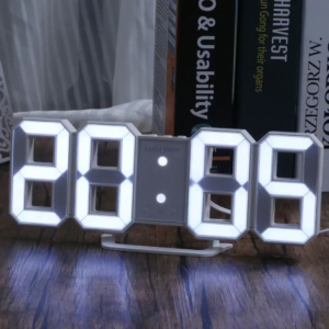 3D LED Digitaluhr Wand dekoration Glow Night Mode Dekoration für zu Hause einstellbare elektronische Uhr Uhr Dekor Uhren Garten