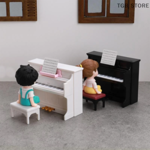 1 Set Simulierte Klavier Möbel Modell Miniatur Musikinstrumente Nette Puppenhaus Spielzeug Puppenhaus Spielhaus Szene Zubehör