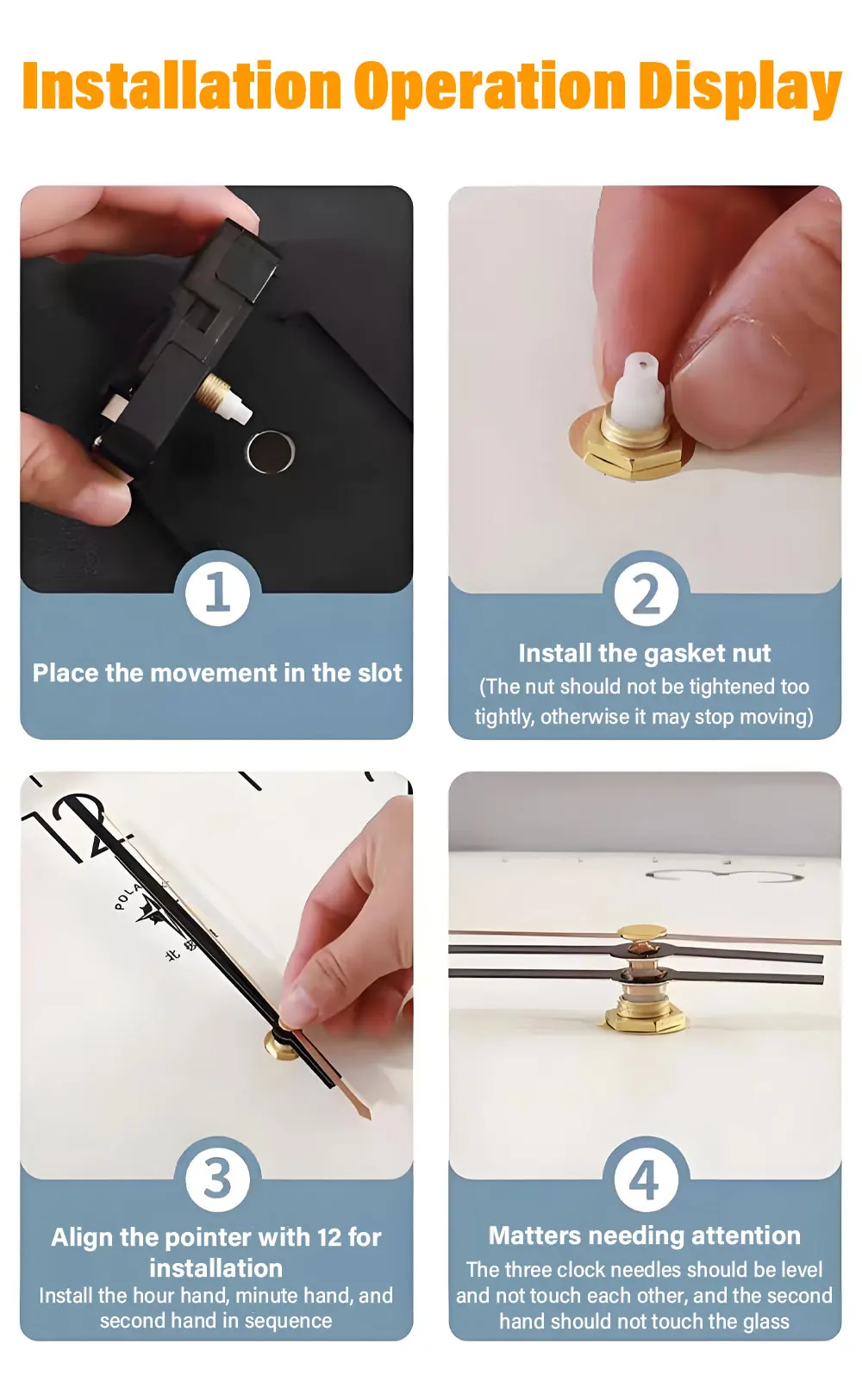 Sw Uhr Mechanismus Stille Quarzwerk Set Maschine Wand Hände Stille Sweep Zweite Bewegung Mit Zeiger Diy Reparatur Teile Werkzeug Sw Uhr Mechanismus Stille Quarzwerk Set Maschine Wand Hände Stille Sweep Zweite Bewegung Mit Zeiger Diy Reparatur Teile Werkzeug – Bild 3